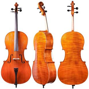畅想乐器初学者成人儿童演奏级大提琴手工实木大提琴发货前音调好