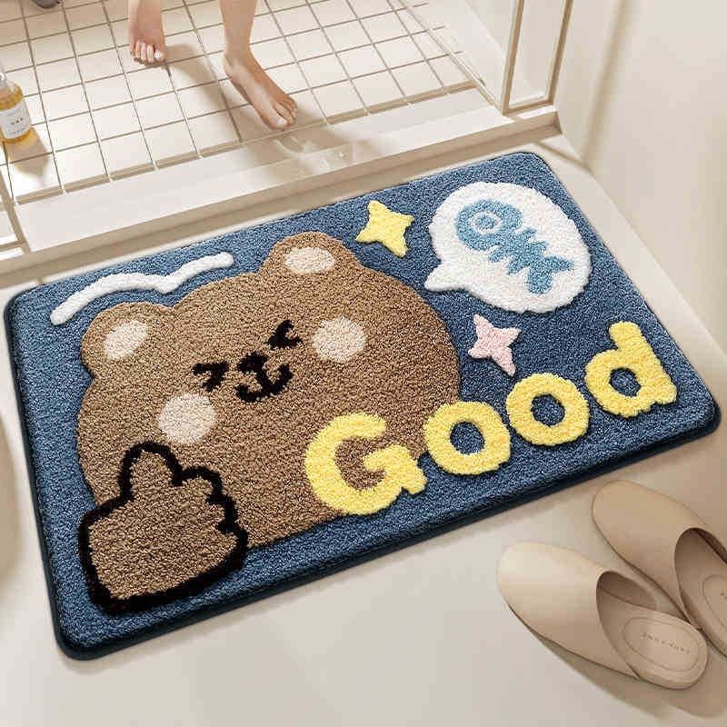毛绒脚垫入户地垫吸水速干浴室门垫卡通仿羊绒卧室创意地毯防滑,居家布艺,入户地垫,淘宝优惠券,粉丝福利购,淘宝优惠卷