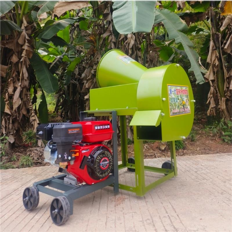 芭蕉机芭蕉树芭蕉杆粉碎机家用220V汽油机M柴油机款萝卜青草切碎