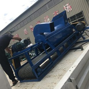 食用菌栽培袋脱袋粉碎机 菌包粉碎分离机 香菇蘑菇料菌棒细粉设备