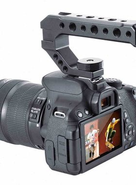 优瑞格R005 微单相机三头热靴上提手柄 兔笼金外接属手柄拓展