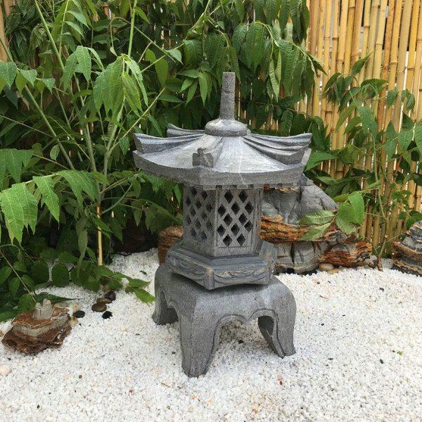 日式庭院花园石灯笼摆件石雕青石灯塔景观石头仿古宫灯户外草坪地