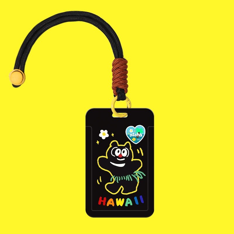 和风猫饭原创许愿黑猫芒果卡套学生情侣饭N卡校园卡公交地铁证件