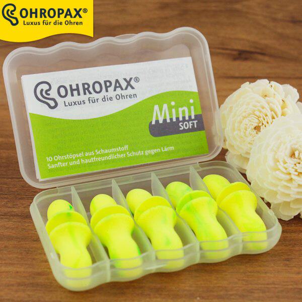 德国Ohropax mini soft防噪音耳塞隔音学生降噪睡眠睡觉用呼噜女