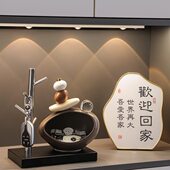 石来运转钥匙收纳玄关摆件入户客厅酒柜电视柜家居装 饰品乔迁礼物