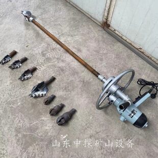 手持式圆盘打井机 家用两相电钻井设备 小型室内水井钻机钻杆钻头