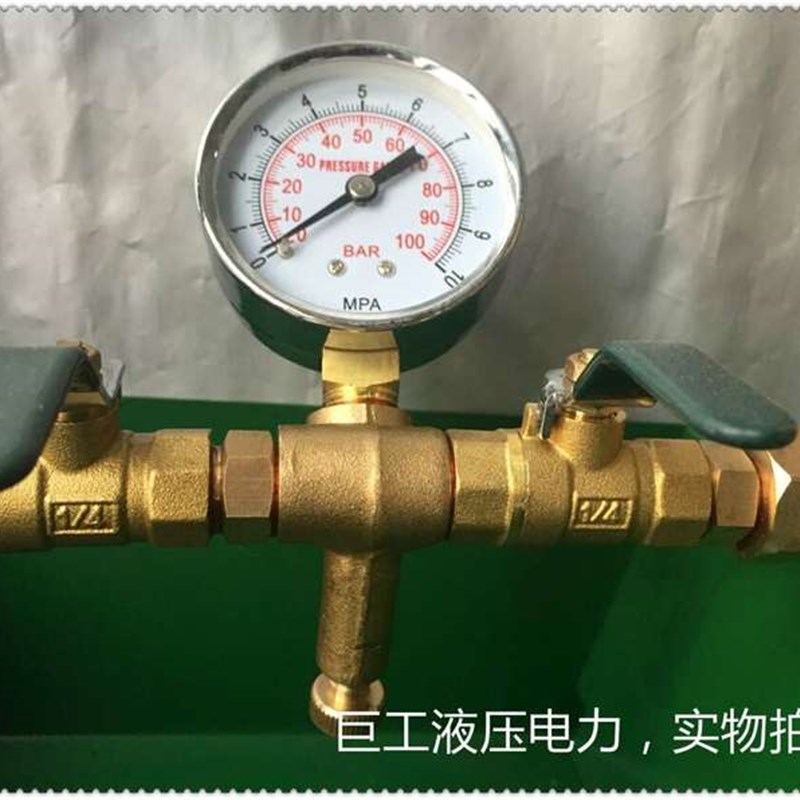 工具T-100K-P手动r试压泵全铜铁箱10MPA压力泵试压机 水压泵