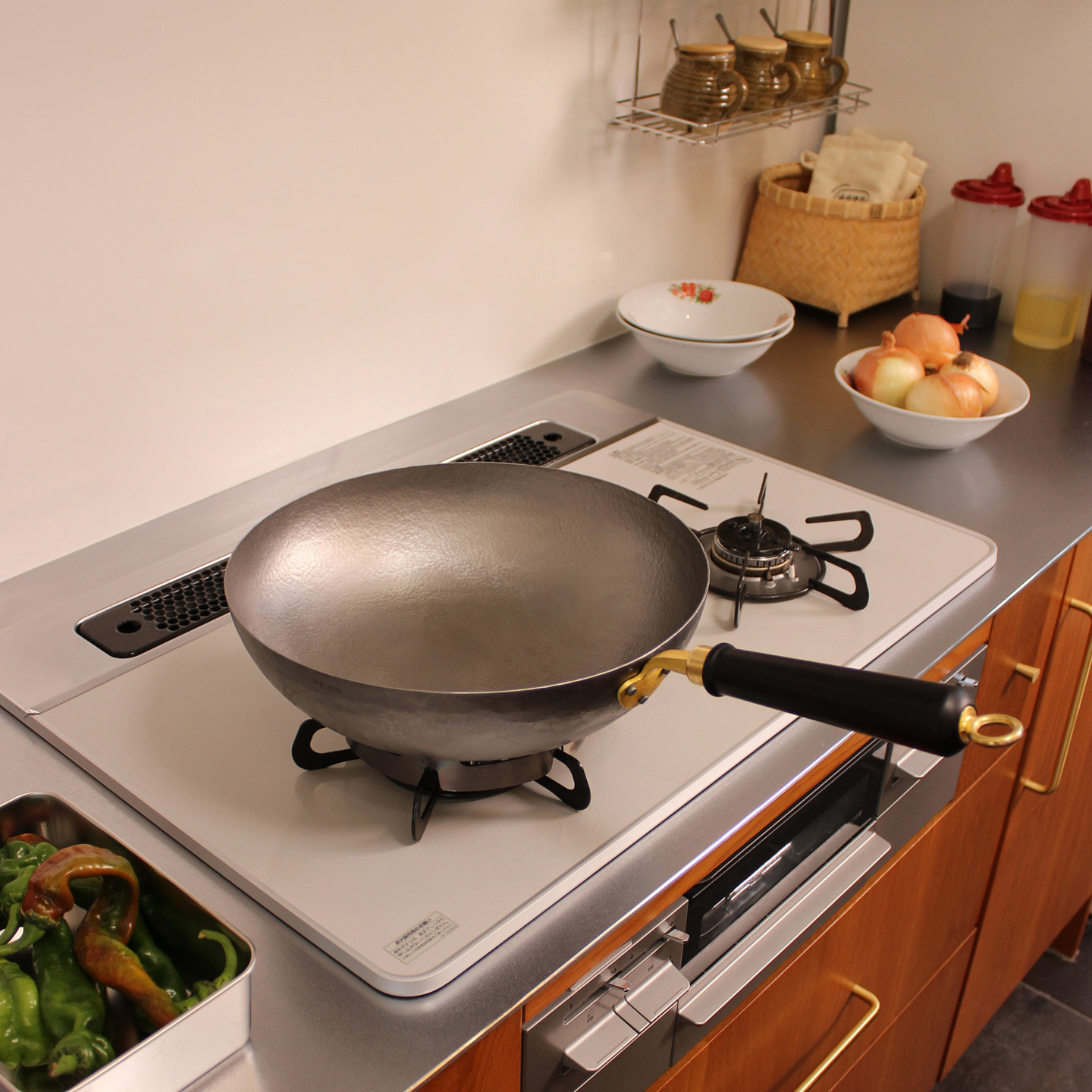 平野匠归手工锻打铁锅家用炒锅圆底无涂层物理不粘平底锅炒菜锅