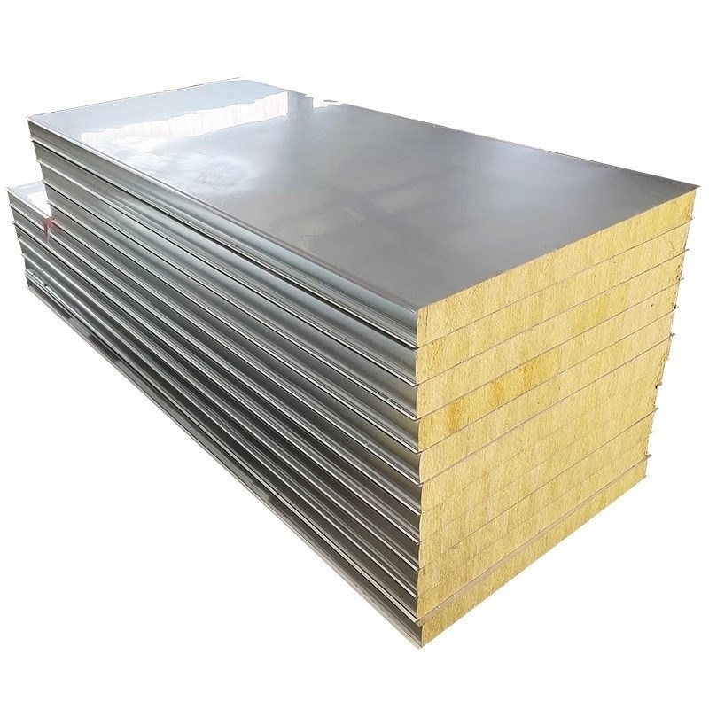 岩棉彩钢板泡沫夹心保温净化板防火隔热I洁净板车间实验室隔墙吊