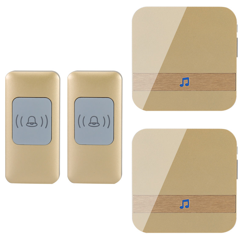 远距离无线门铃四三二拖二不用电线电子门玲呼叫器大音量室外防水