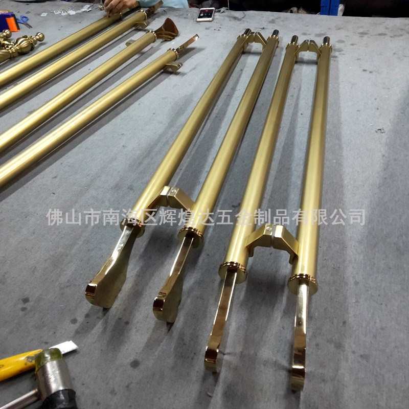 厂家定制不锈钢拉手加厚玻璃大门拉手中式轻奢简约酒店玻璃门把手