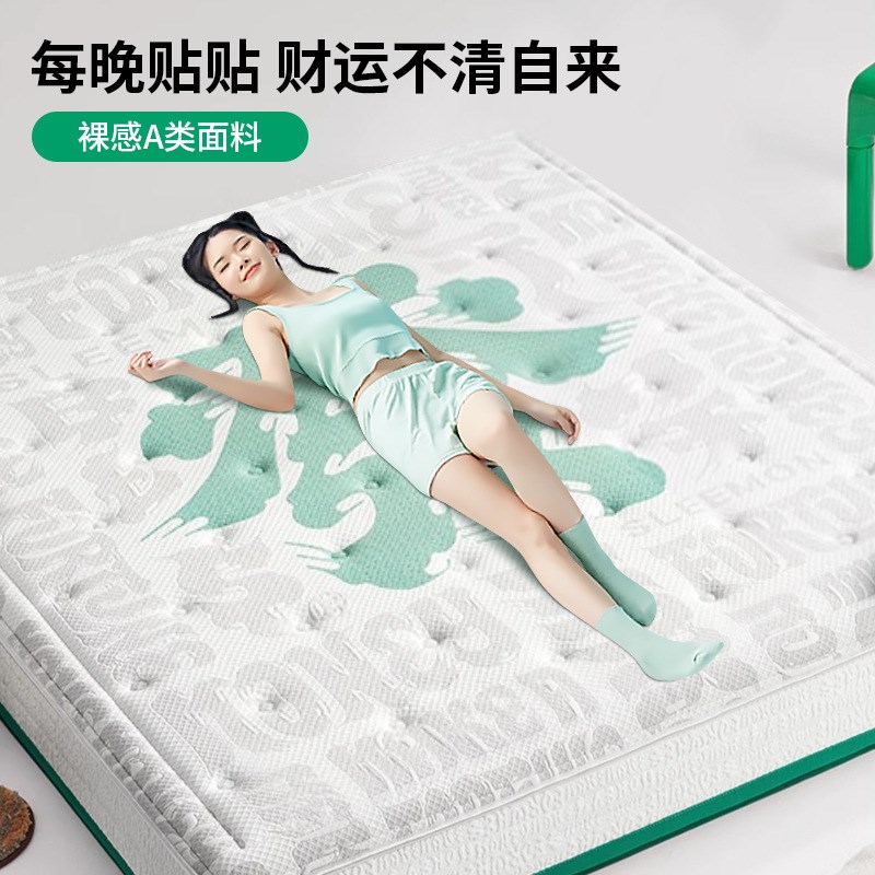 【发财垫】喜某门释压乳胶舒脊七区席梦思 1米82米独袋弹簧床垫