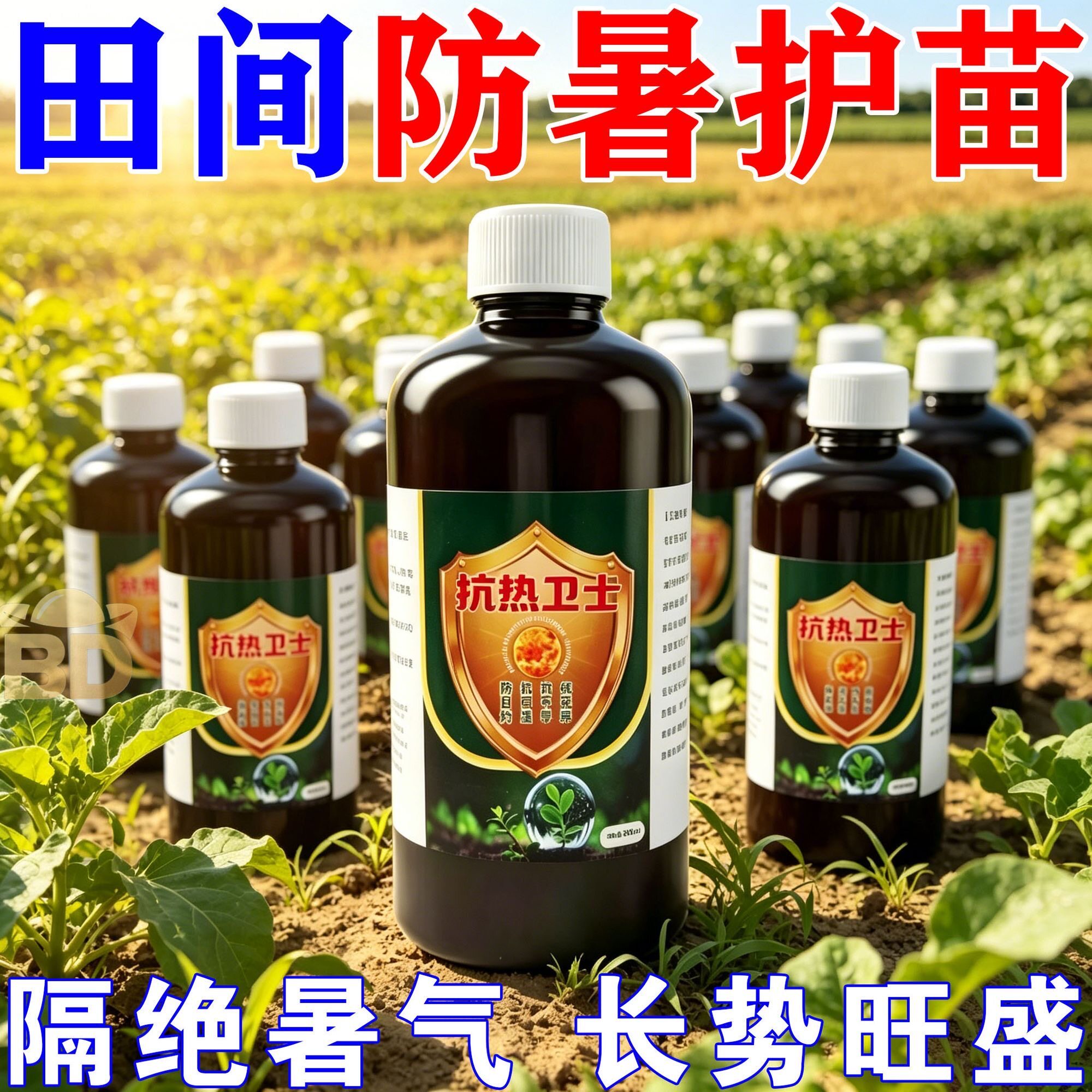 抗热卫士高温干旱盐碱日灼保水护酶抗逆含氨基酸微生物营养液植物