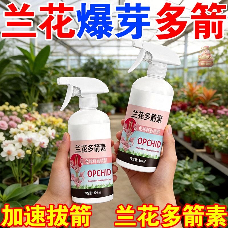 兰花多箭素兰花专用营养液催花延花期预防黄叶爆芽多箭兰花专用肥
