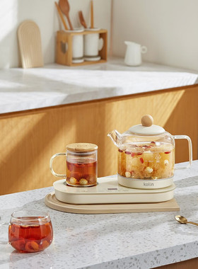 Kolin歌林养生壶电热炉套装高硼硅玻璃防干烧炖盅微电脑触控