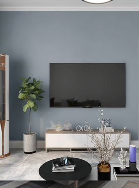 现代简约b灰色全屋无缝墙布鹿皮绒防水素色客厅卧室网红背景墙壁