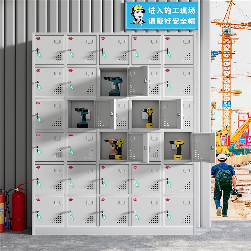 工地电动工具充电柜生活区电钻电池集中充电箱30门42V门24充电柜