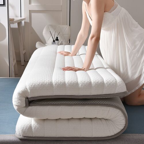 乳胶床垫软垫家用x折叠学生宿舍单人115一130宽135可200cm米90五2