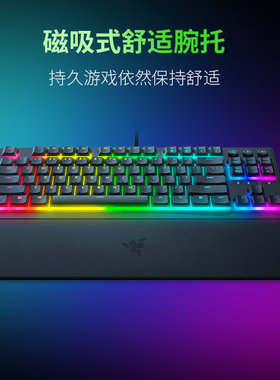 RaGer雨林狼蛛V3竞技版轻膜械RzB幻彩薄机有线电脑游戏键盘
