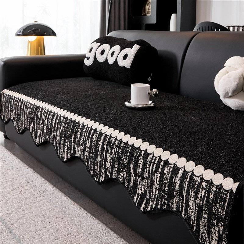 真皮专用沙发垫子2025新款四季通用轻奢高级感R防滑坐垫套罩巾盖