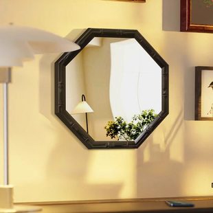 法式复古软装镜子装饰挂件餐厅背景墙面壁挂南洋中古风装饰品摆件