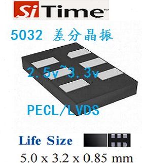 5032差分晶振 500m差分晶振  SIT9122AI   SIT9107AI