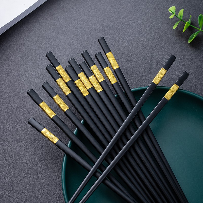 金福合金家用高档筷子202v1新款防滑防霉酒店商用耐高温快子餐具
