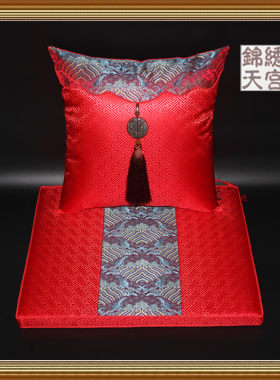 锦绣天宫椅式圈椅坐垫太师椅皇宫椅餐椅明清红木椅茶官帽主中坐垫
