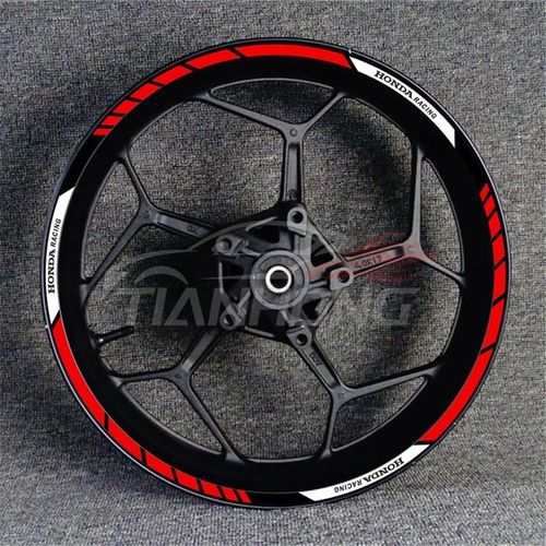 果天鸿CBR300CBR600RRCBR框000RR650F5轮毂车圈轮1反光防水贴花