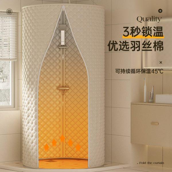 【不发霉的浴罩】家用加厚洗澡神器冬天保暖温帐帘子农村淋浴房冷,家庭/个人清洁工具,浴罩,淘宝优惠券,粉丝福利购,淘宝优惠卷