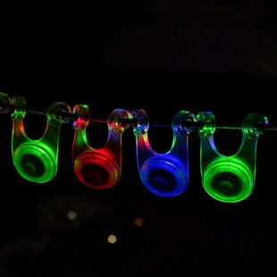 帐篷地钉提示灯天幕营绳警示灯闪光信号灯露营氛围灯风绳灯防绊倒