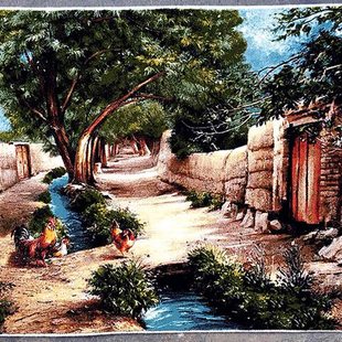 新疆花瓶花朵图挂毯墙壁客厅卧室墙壁毯子地毯挂毯新款70厘米一米