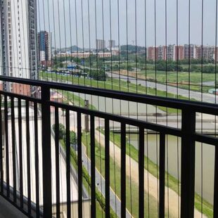 隐形防护网阳台儿童防坠网幼儿园学校防护工程防猫坠楼钢丝网