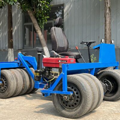 简易式小麦返青增产压地机三轮式麦田出苗镇压机自走式保墒压实器