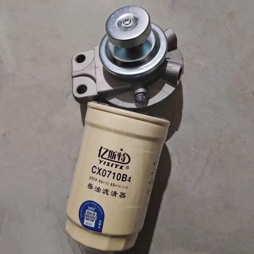 DX200M9A手动泵铝座上盖CX0710 B4柴油滤清器滤芯滤杯座 朝柴4102