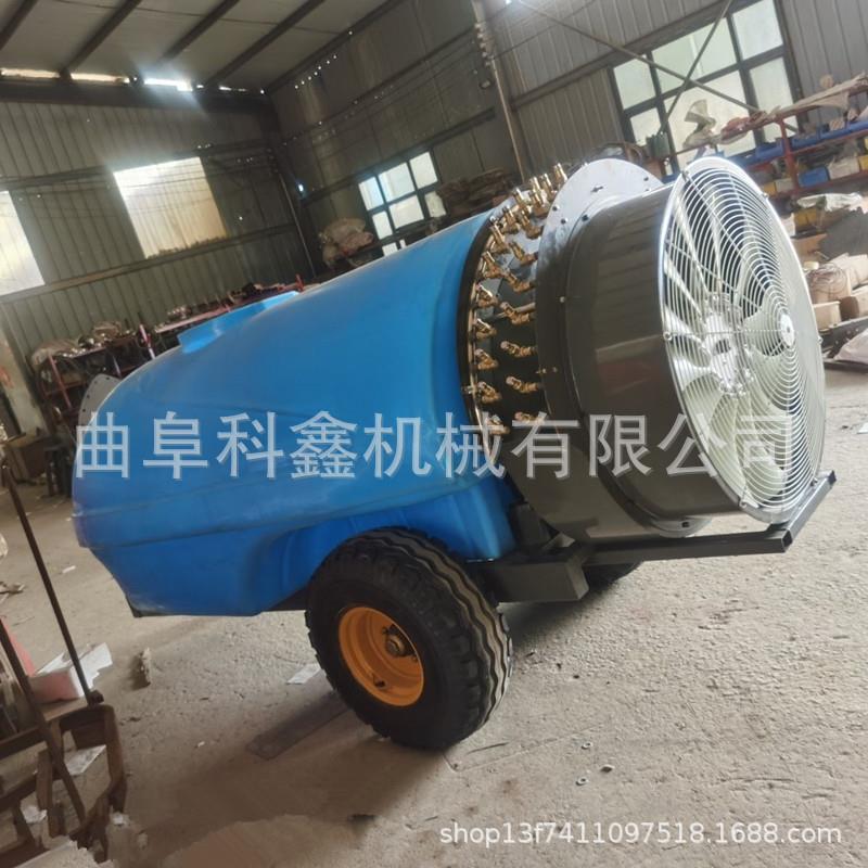 四轮牵引式核桃园喷机1000L果树灭虫喷雾机科鑫风送式弥雾机