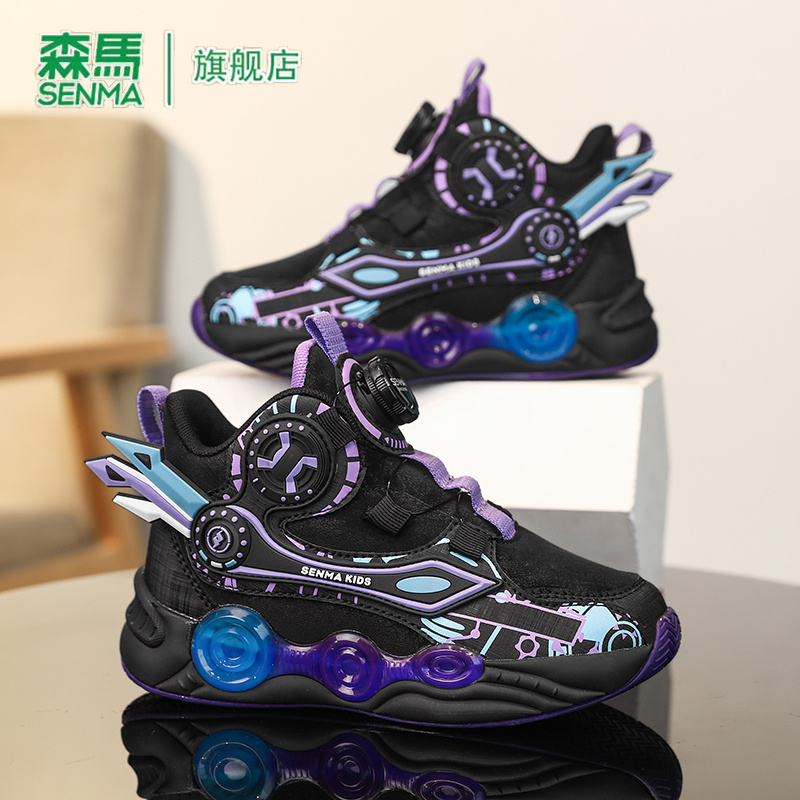 森马童鞋旗舰店正品儿童篮球鞋