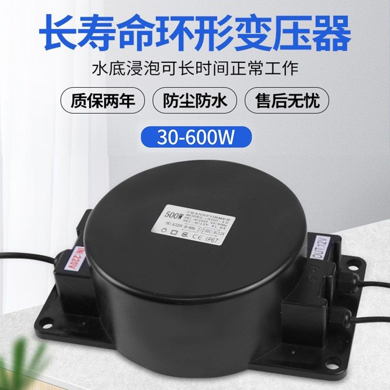 防水变压器220V转AC12V/24VLED水底灯喷泉灯户外灯具交流电源