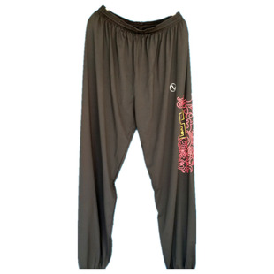 武悦中国纹武术训练裤 垂顺男女儿童功夫练武灯笼裤中国风太极裤