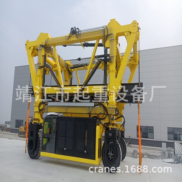 江苏靖起龙门吊 储能柜跨运车 集装箱吊运稳定 转向灵活 天 津