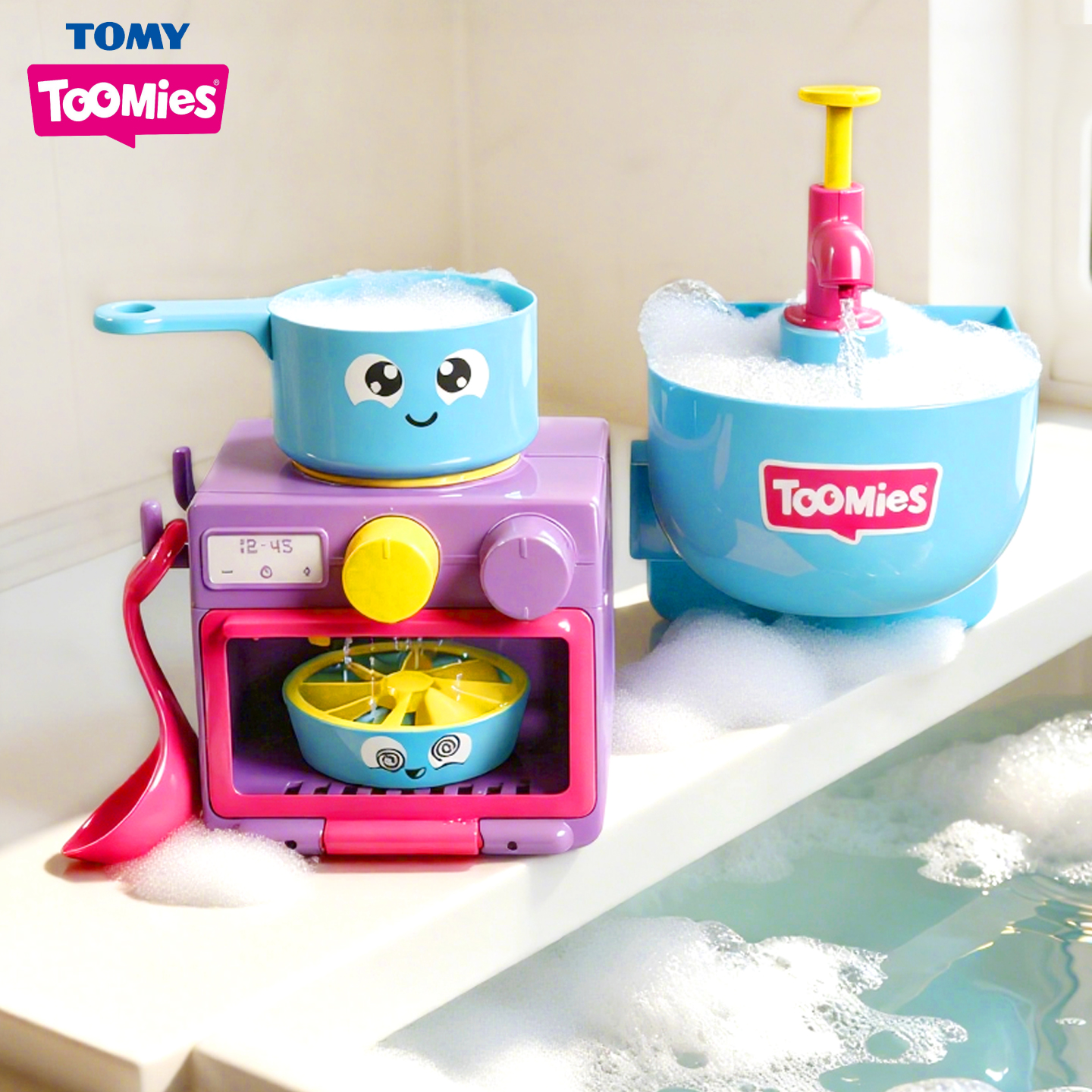 多美toomies泡泡烘焙沐浴厨房洗澡玩具儿童早教益智男孩女孩礼物