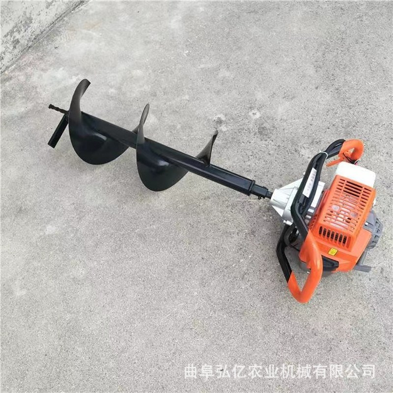 多用途汽油挖坑机手提打桩植树钻坑机开荒种树刨坑机工程打桩机