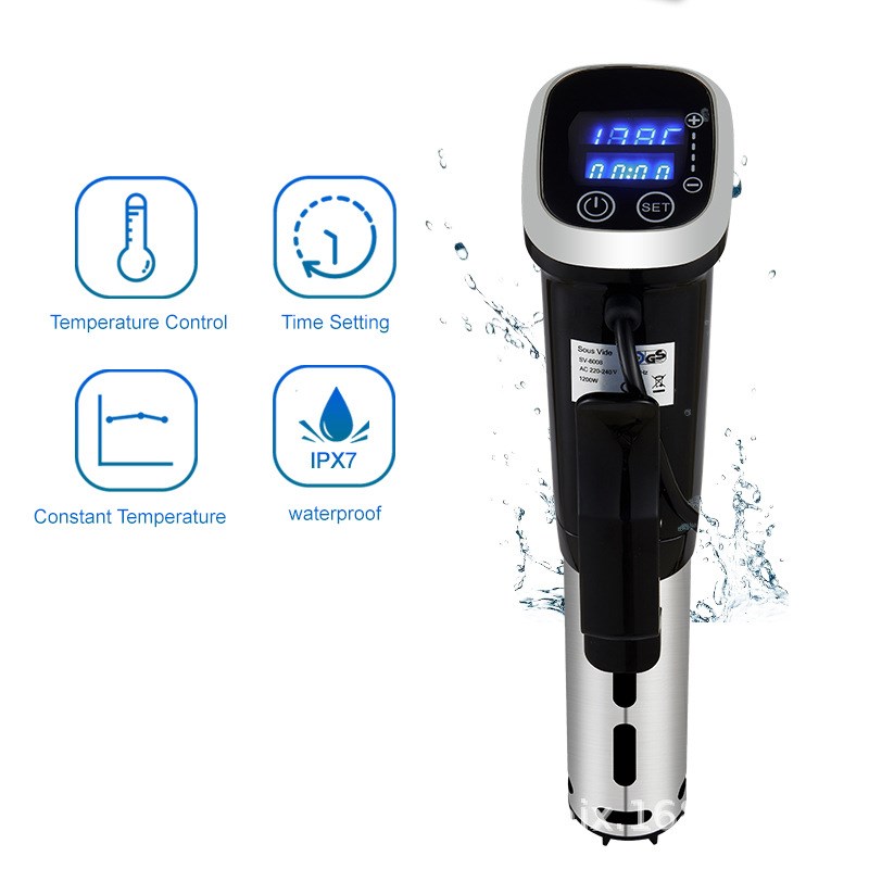 IPX7防水低温真空慢煮牛扒机烹饪棒舒肥机IPX7 Sous Vide Cooker