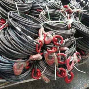 道驰清障车钢丝绳配件4吨5吨钢芯绞盘钢丝绳卷扬机绳网多股钢丝绳