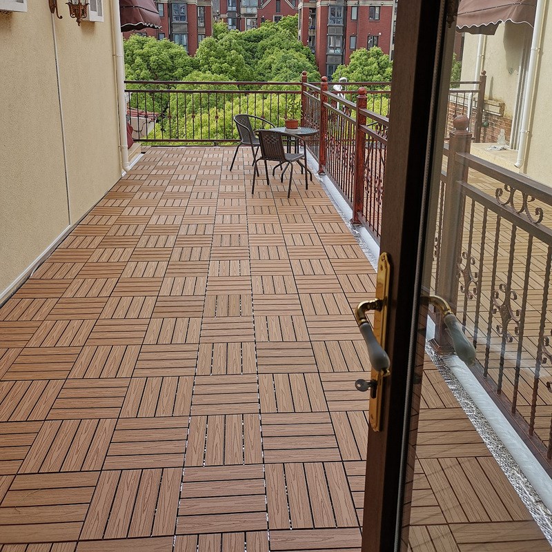 塑木地板户外阳台露台庭院别墅室外防水防霉地面装饰生态木防腐木