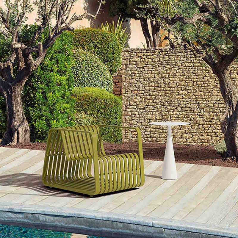 户外铝合金沙发茶几组合庭院花园别墅阳台售楼部酒店露天防水家具