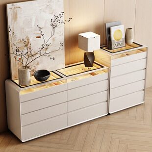 迪菲诗家居现代轻奢斗柜高级感储物柜卧室床尾立柜置物靠墙首饰柜