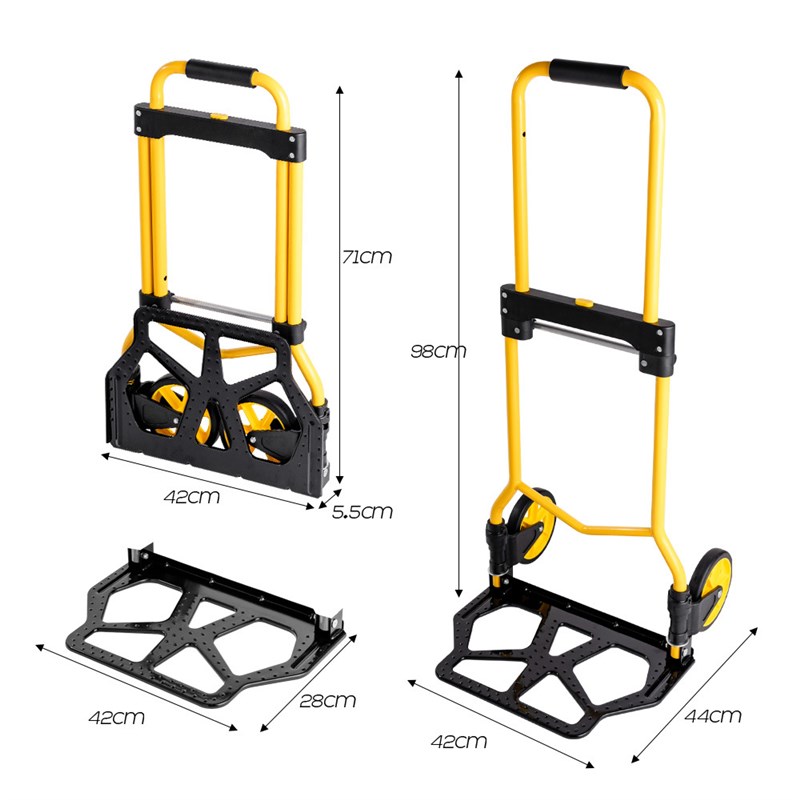 拉杆车折叠小推车买菜小拉车折叠搬货小拉车折叠小拖车手拉车