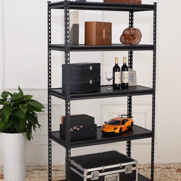 DM黑家用货架仓储仓库阳台组装超市展示架可调节置物架铁架多层