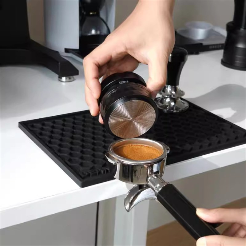 按压式咖啡压粉器58mm水平恒定慢回弹意式粉锤弹簧压力压粉锤